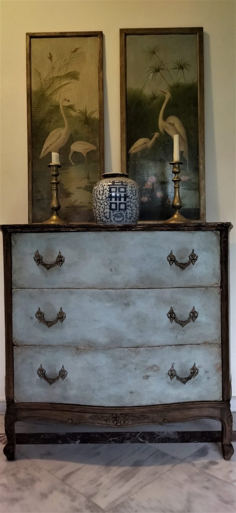 Baroque Blue Commode